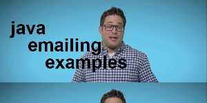 java emailing examples