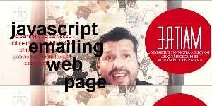 javascript emailing web page