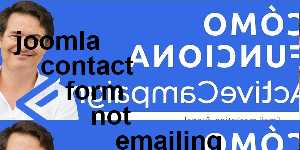 joomla contact form not emailing