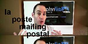 la poste mailing postal