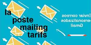 la poste mailing tarifs