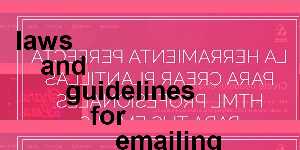 laws and guidelines for emailing