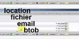 location fichier email btob