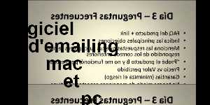 logiciel d'emailing mac et pc