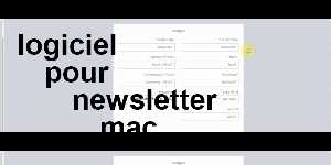 logiciel pour newsletter mac