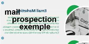 mail prospection exemple