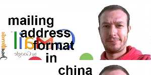 mailing address format in china