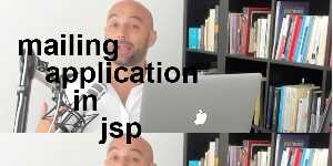 mailing application in jsp