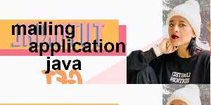 mailing application java