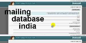 mailing database india