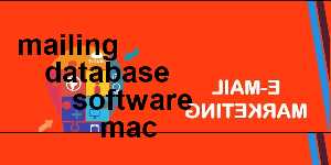 mailing database software mac