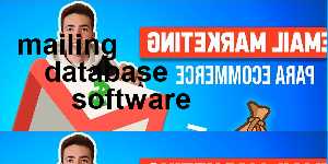 mailing database software
