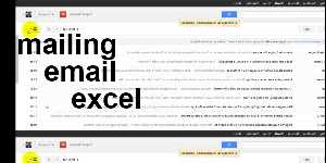 mailing email excel