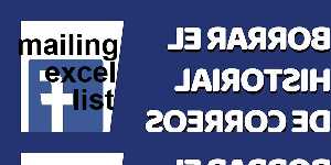 mailing excel list