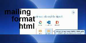 mailing format html