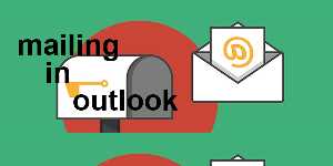 mailing in outlook