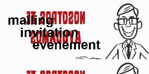 mailing invitation evenement