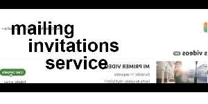 mailing invitations service