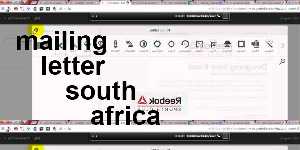 mailing letter south africa