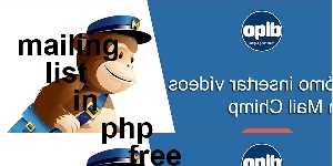 mailing list in php free
