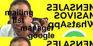 mailing list manager google