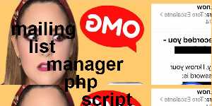 mailing list manager php script