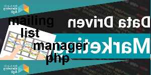 mailing list manager php
