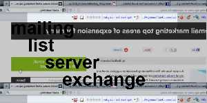 mailing list server exchange