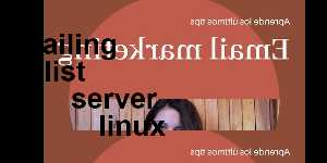 mailing list server linux