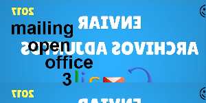 mailing open office 3