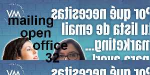 mailing open office 32