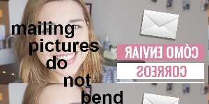 mailing pictures do not bend