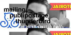 mailing publipostage thunderbird