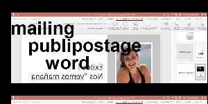 mailing publipostage word