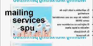 mailing services spu