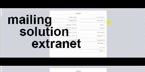 mailing solution extranet