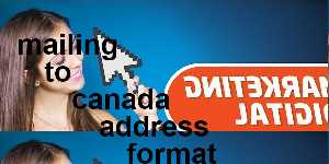 mailing to canada address format