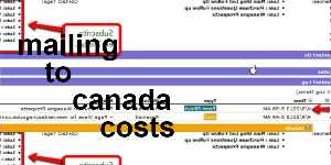 mailing to canada costs