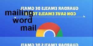 mailing word mail