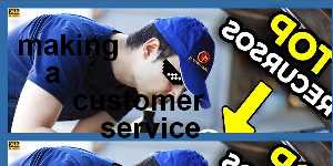 making a customer service
