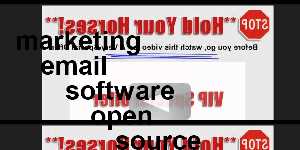 marketing email software open source