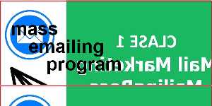 mass emailing program