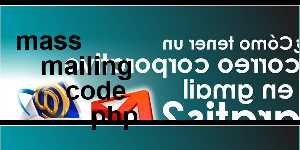 mass mailing code php