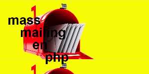 mass mailing en php