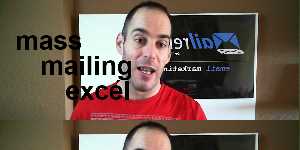 mass mailing excel