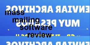 mass mailing software review