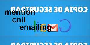 mention cnil emailing
