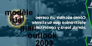 modèle de mail outlook 2003