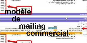modèle de mailing commercial