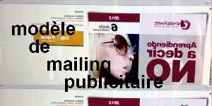 modèle de mailing publicitaire